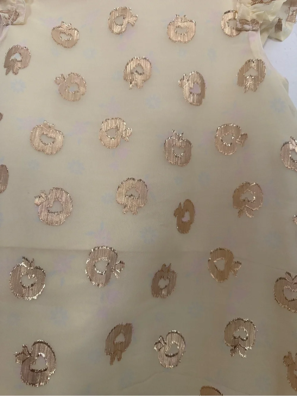 Disney Yellow Dress with Gold Foil Dot Accents